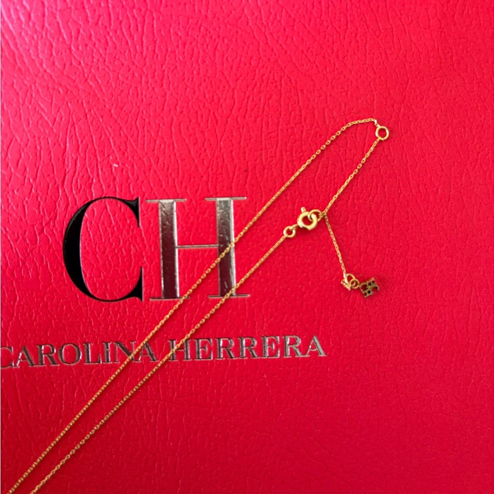 Carolina Herrera Gold Key Necklace (Excellent Cond. NWOT) - Picture 2 of 6